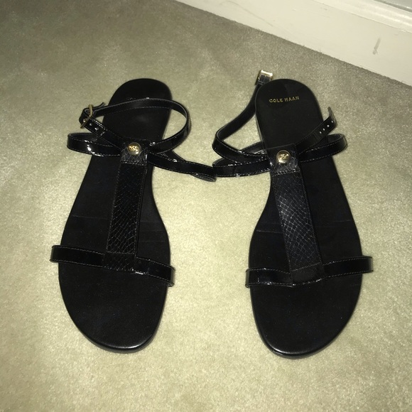 cole haan black sandals